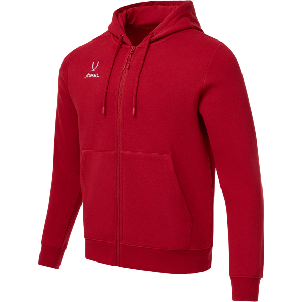 Худи JÖGEL ESSENTIAL Fleece Zip Hoodie, темно-красный