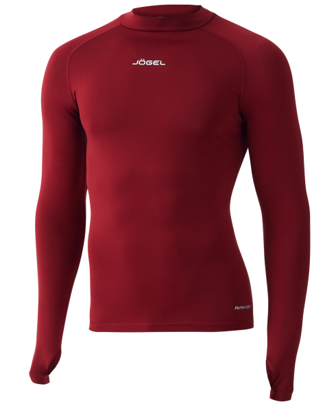 Футболка компрессионная с длинным рукавом JOGEL Camp PerFormDRY Top LS, гранатовый