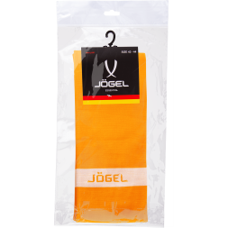 Гетры футбольные JÖGEL JA-003, оранжевый/белый