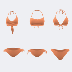 SUJETADOR + BRAGUITA DE BIKINI SANTA MÓNICA II NARANJA
