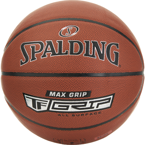 Мяч баск. SPALDING TF Max Grip  76873Z, р.7, композит. кожа (ПУ), коричнево-черный