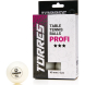 Мяч для наст. тенниса TORRES Profi 3*, TT23012, диам. 40+мм, упак. 6 шт, белый