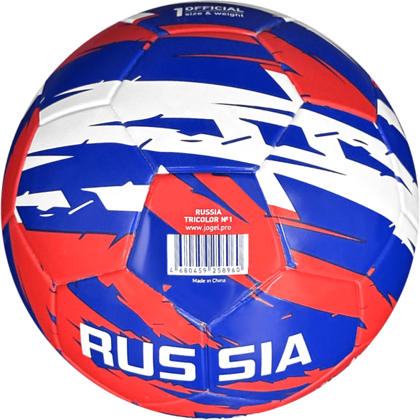 Мяч футбольный JÖGEL Russia Tricolor №1