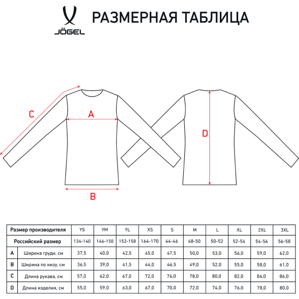 Футболка вратарская JÖGEL CAMP GK Padded LS, серый/черный/белый, детский