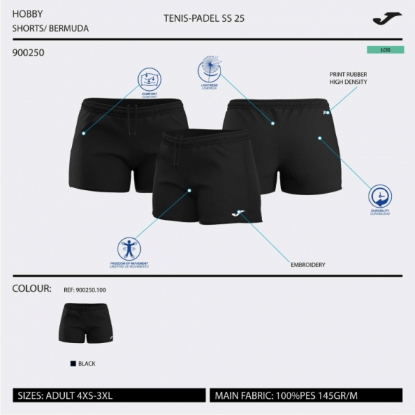 Шорты HOBBY WOMAN Черный