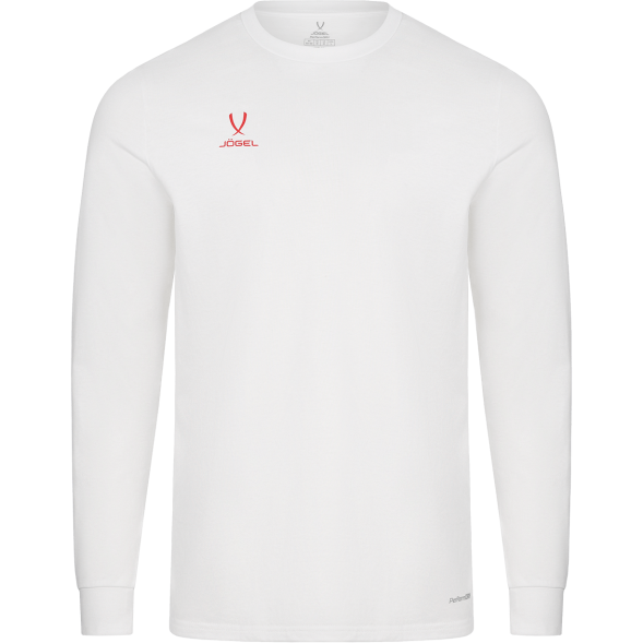 Футболка баскетбольная с длинным рукавом JÖGEL DIVISION PerFormDRY Pre-Match Longsleeve Jersey, белый