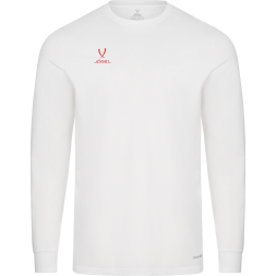 Футболка баскетбольная с длинным рукавом JOGEL DIVISION PerFormDRY Pre-Match Longsleeve Jersey, белый