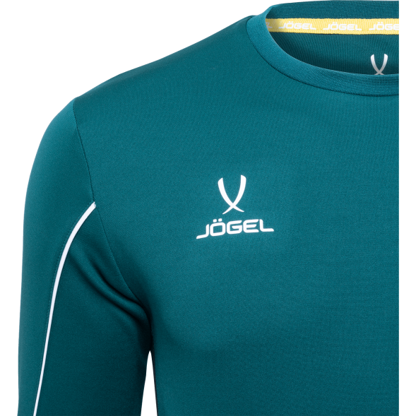 Футболка вратарская JÖGEL CAMP GK Padded LS, зеленый/черный/белый, детский