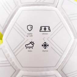 Мяч футб TORRES Match, F323974,р 4, 32 пан ПУ, 4 под слоя, ручн сшивка, бело-серо-голубой