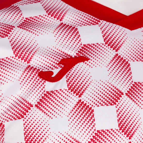 Футболка игровая JOMA с коротким рукавом SUPERNOVA III Красный-белый