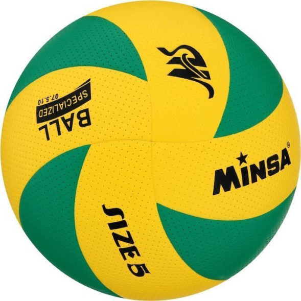 Мяч волейбольный MINSA, PU, клееный, 8 панелей, р  5