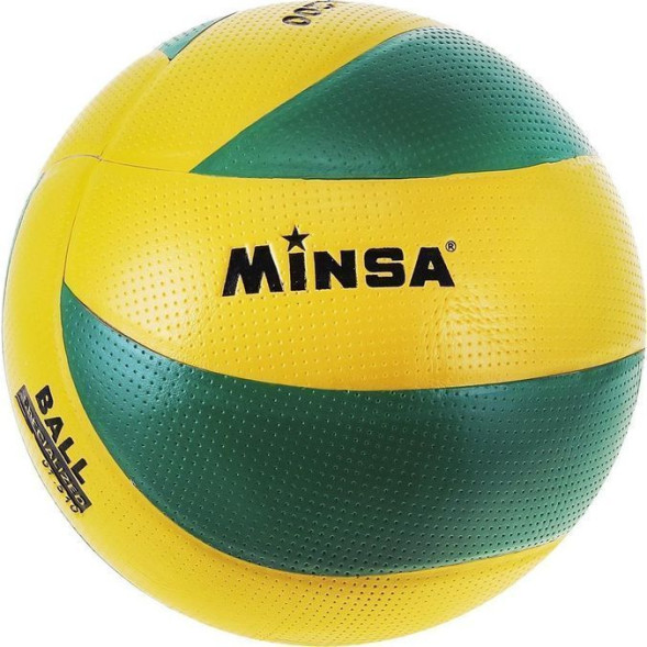 Мяч волейбольный MINSA, PU, клееный, 8 панелей, р  5