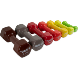 Гантель TORRES PL522201, вес 0.5 кг, 1 шт