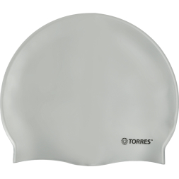Шапочка для плавания TORRES No Wrinkle, SW-12203BK, черный, силикон