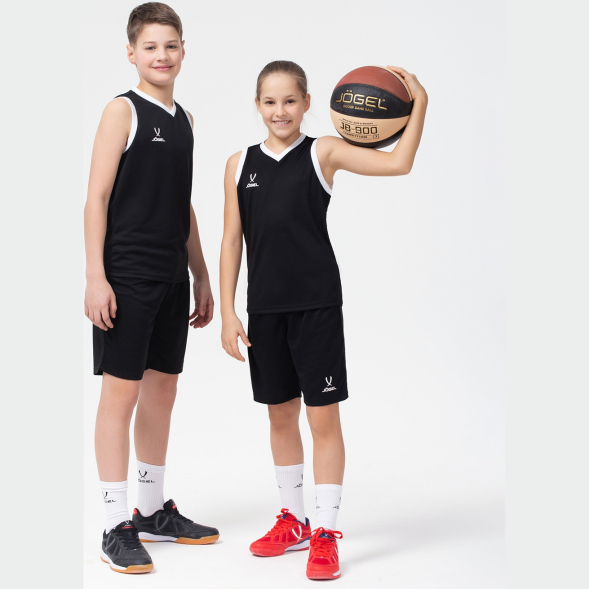 Шорты баскетбольные JÖGEL CAMP Basic, черный, детский