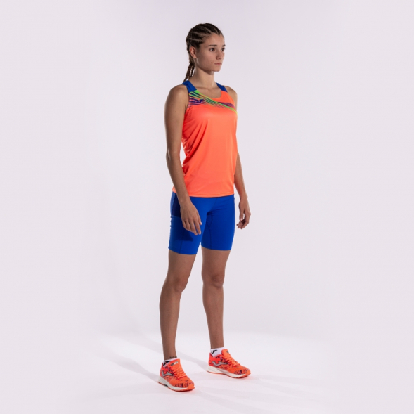 CAMISETA TIRANTES ELITE X CORAL FLUOR ROYAL