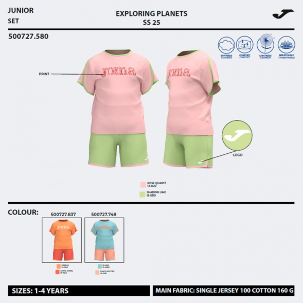 SET KIDS CAMP NARANJA CORAL