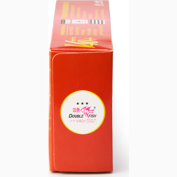 Мяч для наст. тенниса DOUBLE FISH 3***, V111F10, диам. V40+мм, ITTF Appr,плаcтик,упак.10 шт,белый