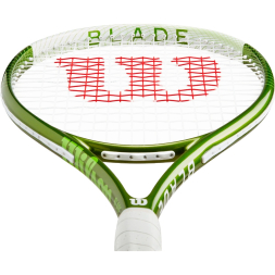 Ракетка б/т Wilson Blade Feel Team 103, WR117710U1, для любителей, алюминий, со струнами, бело-зел