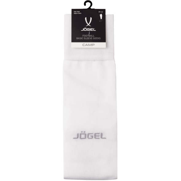 Гольфы футбольные JÖGEL CAMP BASIC SLEEVE SOCKS, белый/серый