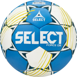 Мяч ганд. SELECT HB FORCE DB V25, 1622858205, Senior (р.3), EHF Appr,ПУ, гибр.сш., сине-белый