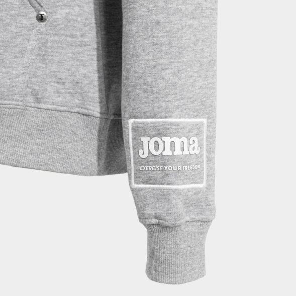 SUDADERA CON CAPUCHA URBAN STREET GRIS MELANGE