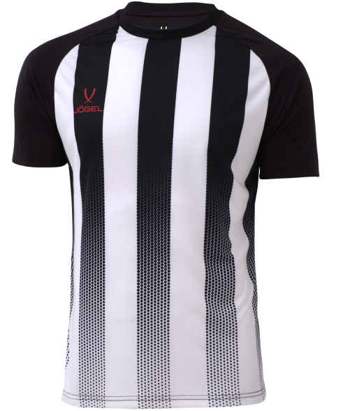 Футболка игровая JOGEL Camp Striped Jersey, белый/черный
