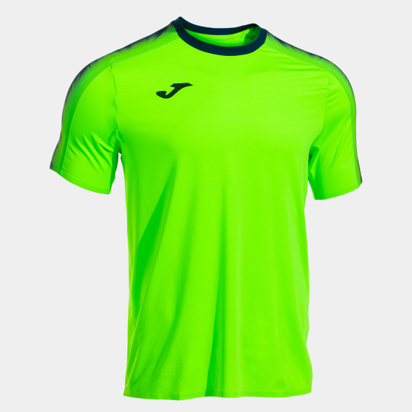 CAMISETA MANGA CORTA ELITE XI VERDE FLUOR MARINO
