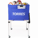 Тележка для мячей TORRES, SS11022, на 25-30 шт., дл. 67см, глуб.45 см, выс.103 см, сине-белая