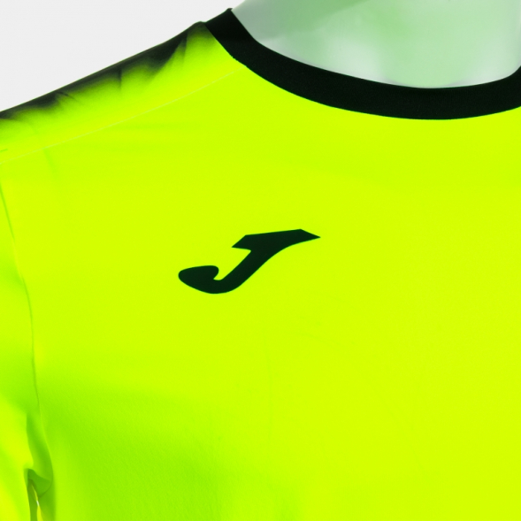 CAMISETA MANGA CORTA ELITE XI AMARILLO FLÚOR NEGRO