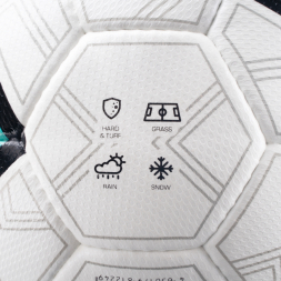 Мяч футб. TORRES Pro, F323985, р.5, 32 панел. EPU-Microf, 4 подкл. слоя, ручная сшивка, бело-мультик