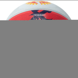 Мяч баск TORRES Prayer, B023137, р 7, резина, нейлон корд, бут кам , красно-серо-фиолет