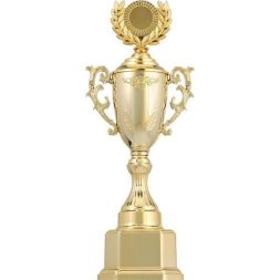 Кубок 122C, зол., подставка пластик, 33,5 × 14 × 9 см