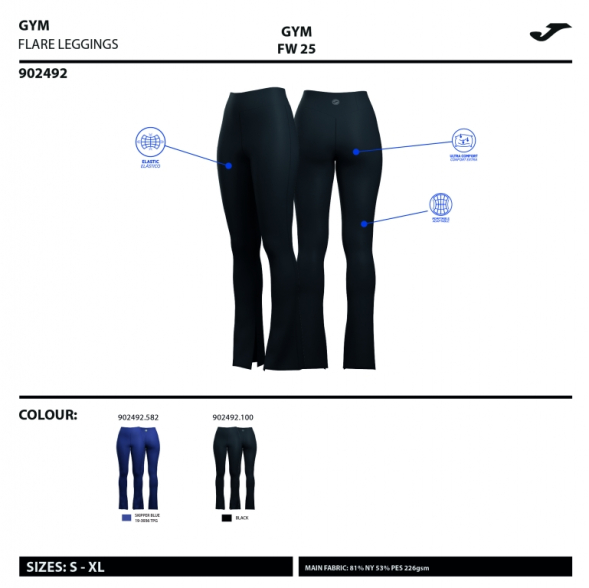 MALLAS LARGAS CORE NEGRO