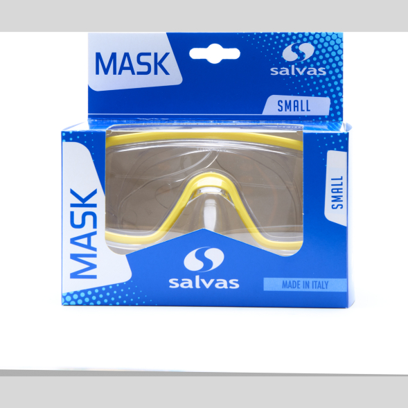 Маска для плавания SALVAS Domino Jr Mask CA105C1TBSTH, размер детский, синяя