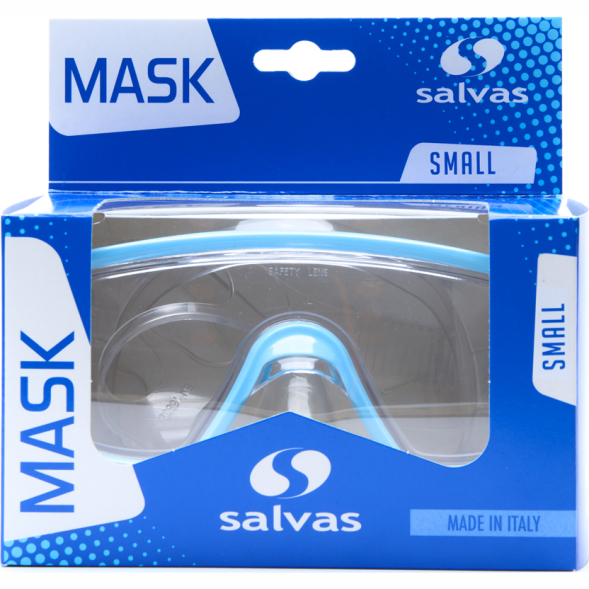 Маска для плавания SALVAS Domino Jr Mask CA105C1TBSTH, размер детский, синяя