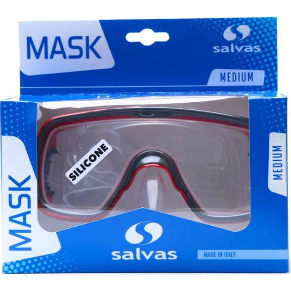 Маска для плавания SALVAS Domino Jr Mask CA105C1TBSTH, размер детский, синяя