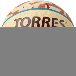 Мяч баск TORRES Slam, B023145, р 5, резина, нейлон корд, бут кам, бежево-коричневый