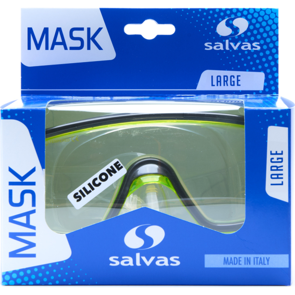 Маска для плавания SALVAS Geo Jr Mask CA105S1BYSTH, размер детский, синяя