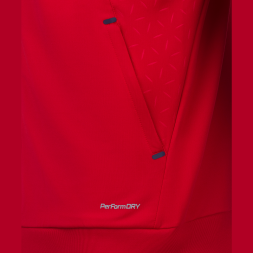 Джемпер тренировочный на молнии JÖGEL NATIONAL PerFormDRY Training FZ Jacket, красный