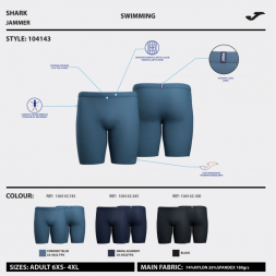 BERMUDA DE BAÑO SHARK AZUL