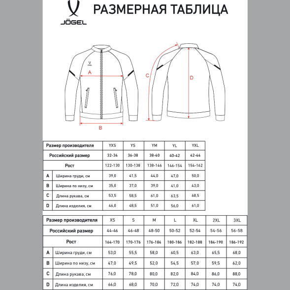 Олимпийка JÖGEL CAMP 2 Track Jacket, синий