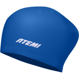 Шапочка для плавания Atemi long hair cap Strong blue , силикон, Цвет: Синий, TLH1BE