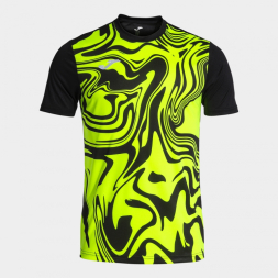Игровая футболка JOMA LION II NEGRO AMARILLO FLUOR