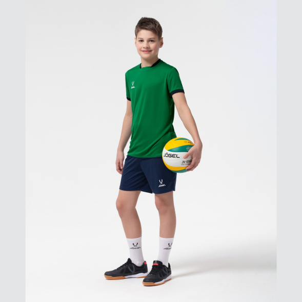 Футболка волейбольная JÖGEL CAMP, зеленый, детский