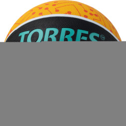 Мяч баск TORRES TT, B023155, р 5, резина, нейлон корд, бут кам , черный-мультиколор