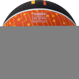 Мяч баск TORRES TT, B023155, р 5, резина, нейлон корд, бут кам , черный-мультиколор