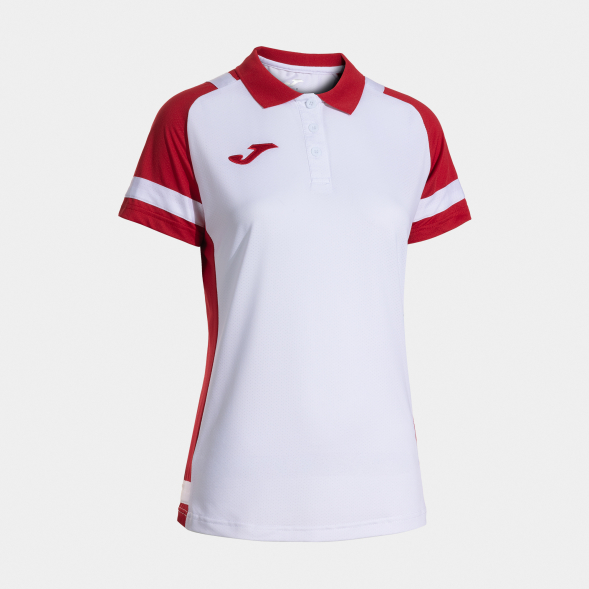POLO MANGA CORTA LIDER BLANCO ROJO