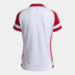 POLO MANGA CORTA LIDER BLANCO ROJO