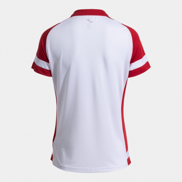 POLO MANGA CORTA LIDER BLANCO ROJO